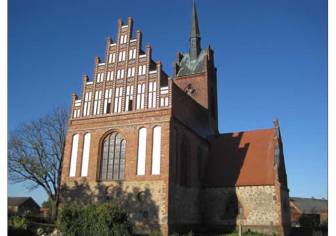 Vorschaubild evangelische und Wallfahrtskiche Alt Krüssow ist eine spätgotische Saalkirche aus dem 16. Jahrhundert