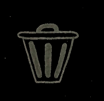 Vorschaubild selbstgezeichnetes Icon Mülltonne mit Deckel
