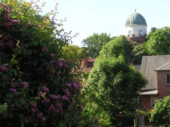 Vorschaubild Burgturm Lenzen von der historischen Innenstadt aus im Sommer betrachtet